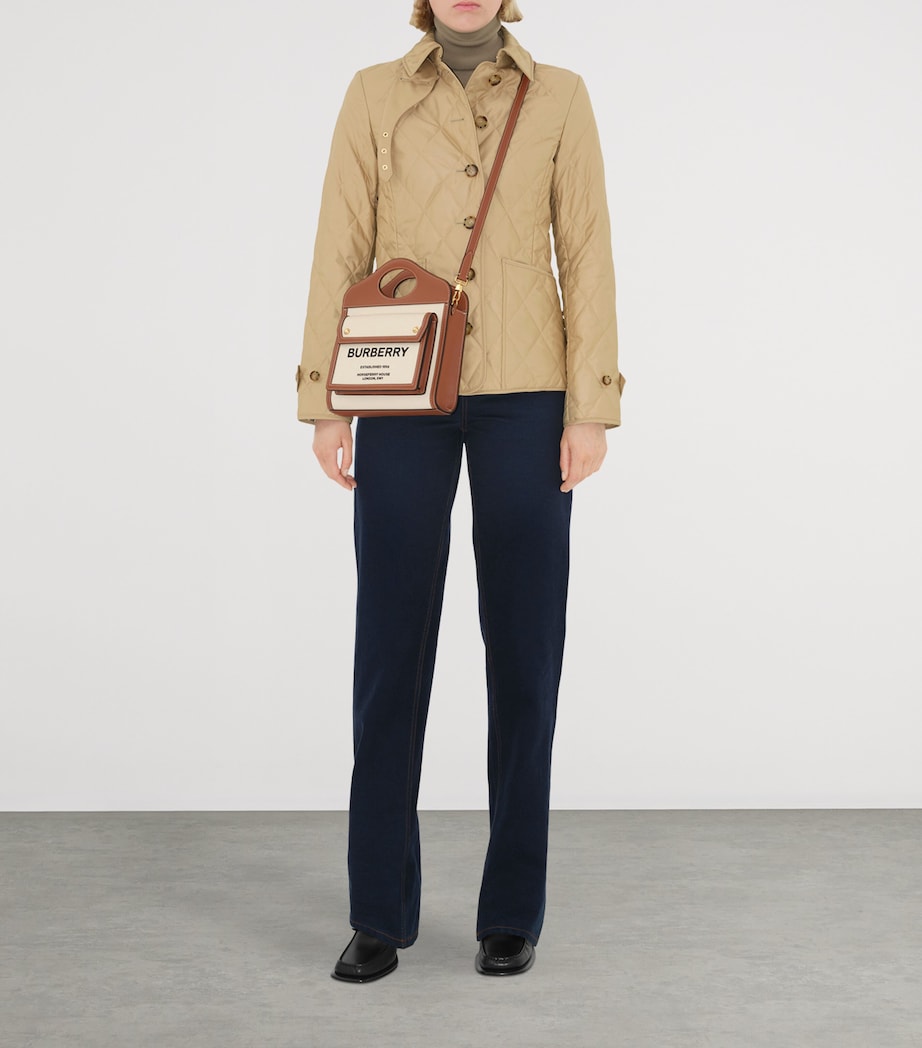 Mini Canvas Pocket Bag NATURAL/MALT BROWN Image 2