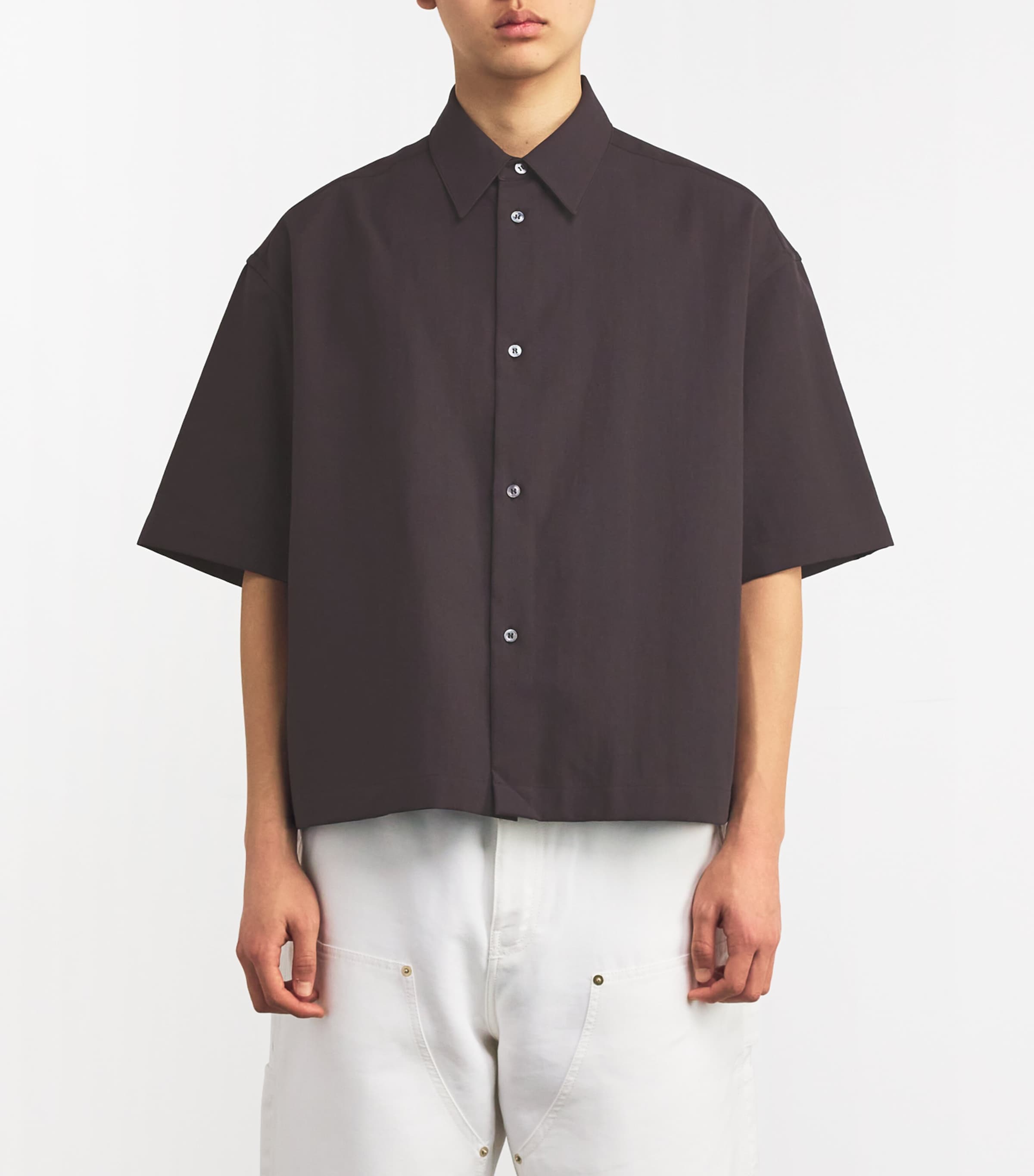 Cotton-Blend Sorono Oversized Shirt MUSCAT Image 3