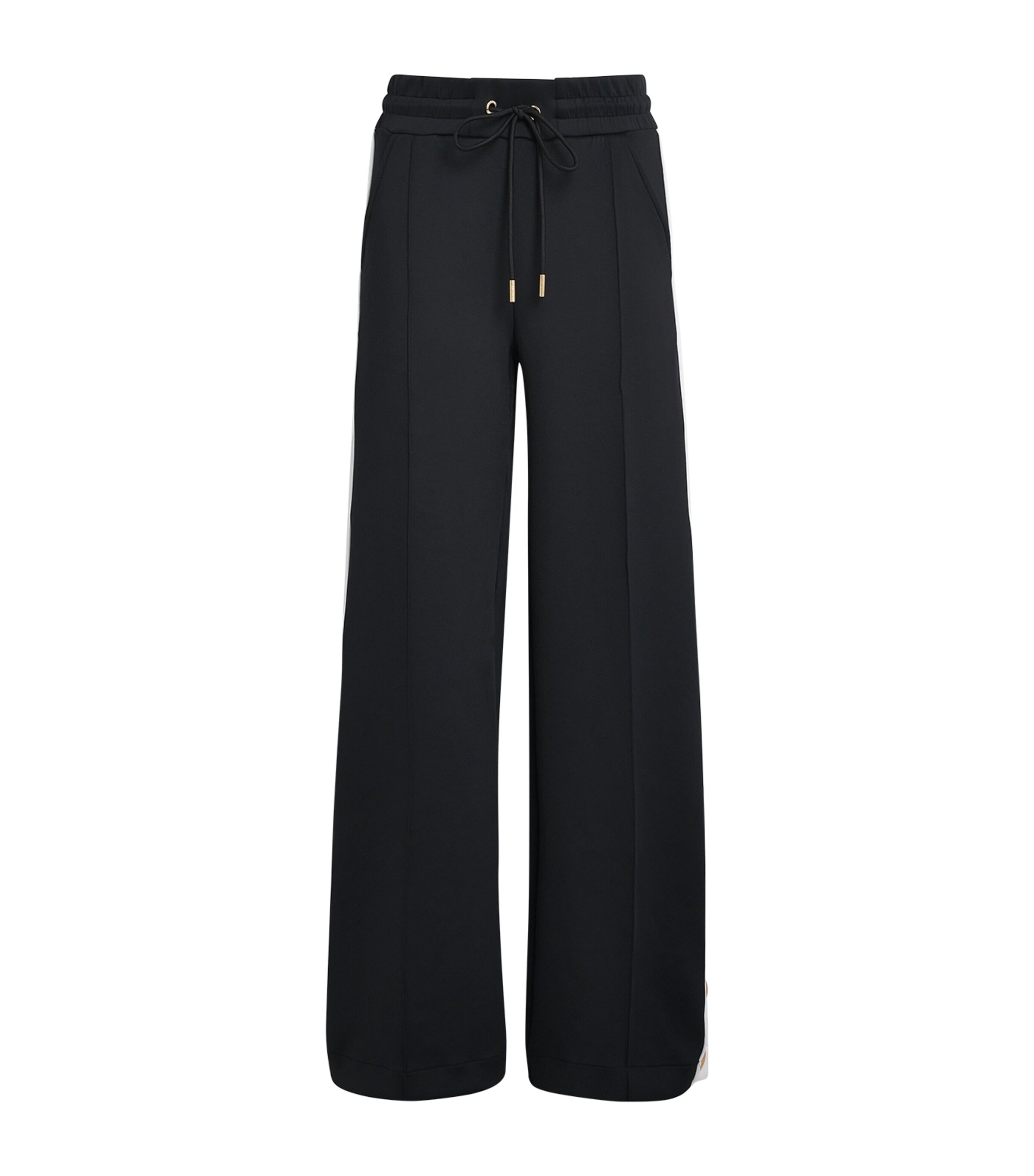Goldbergh Womens Grimaud Wide-Leg Track Pants Black Image 1