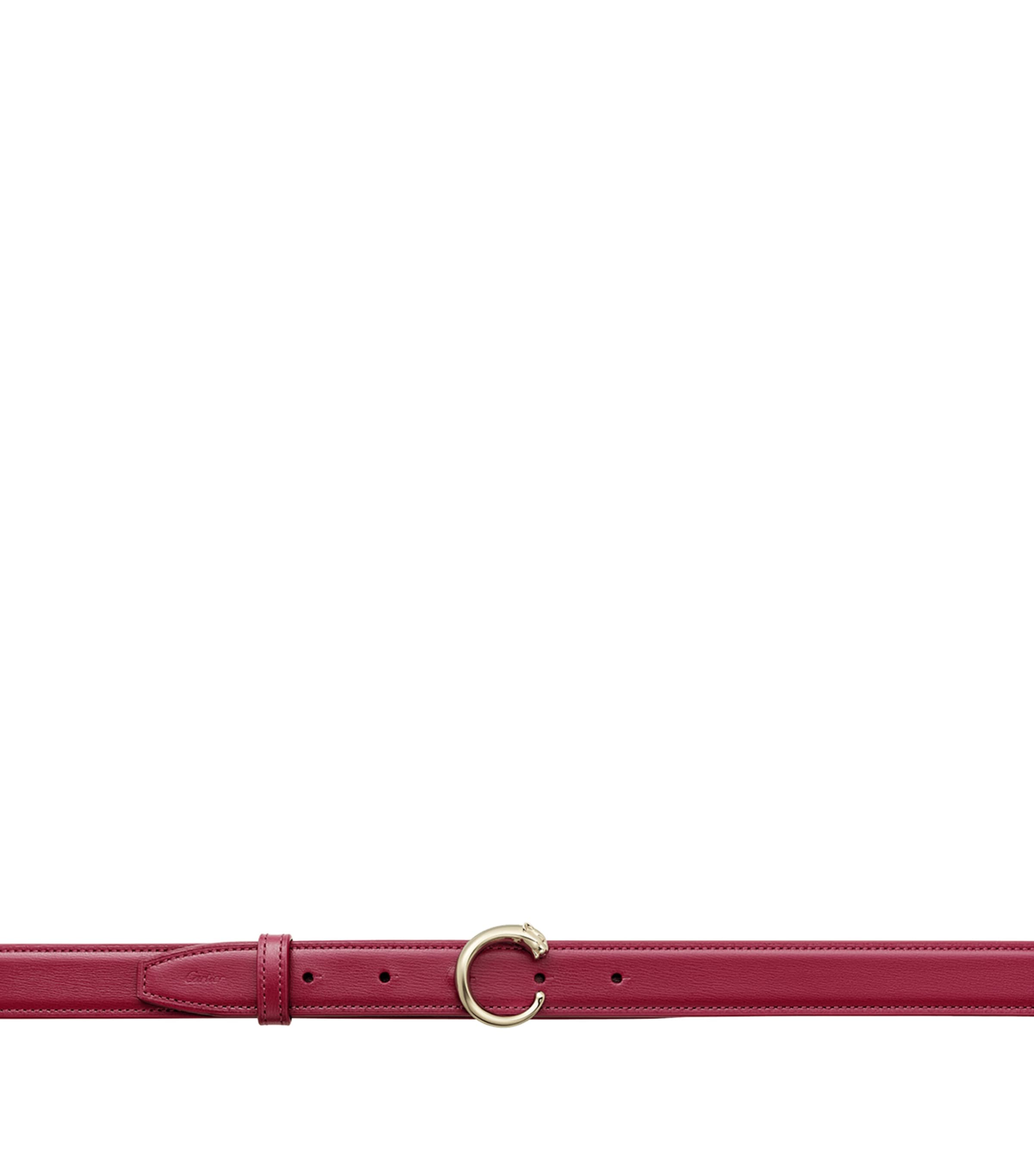 Leather Panthère de Cartier Belt (85cm) RED Image 2