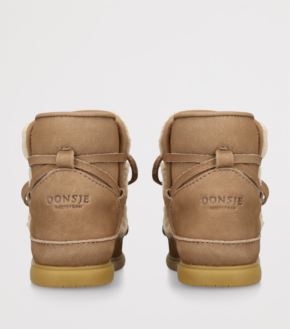 Shearling-Suede Ceysa Lace-Up Boots BROWN/OTH Image 2