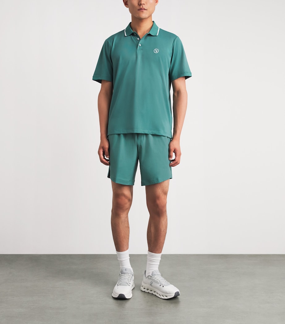 VUORI Mens Embroidered Gamepoint 2.0 Polo Shirt Kcy Dark Cyan Image 2
