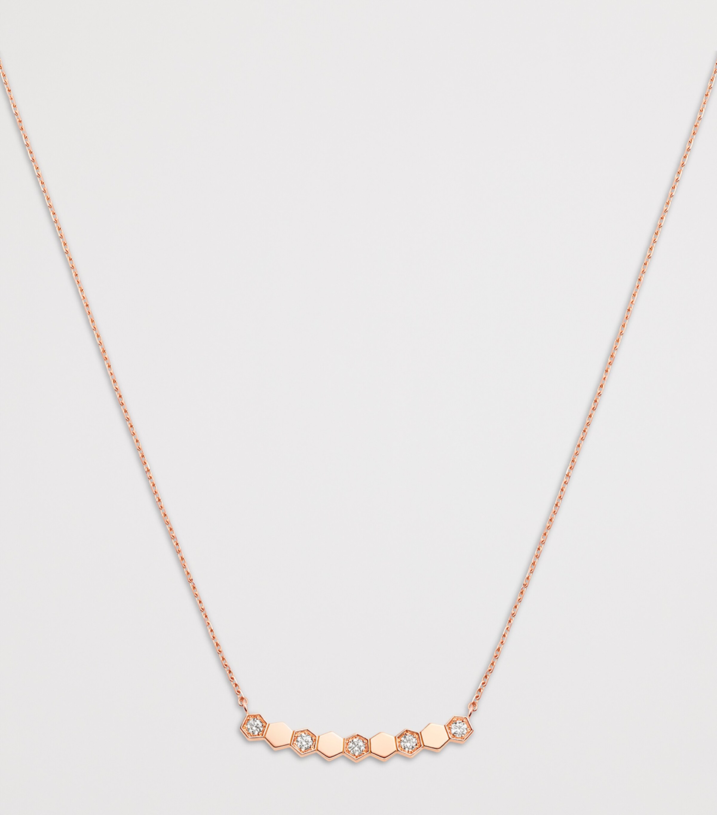 Chaumet Rose Gold and Diamond Bee de Chaumet Pendant Necklace Pink Gold Image 3