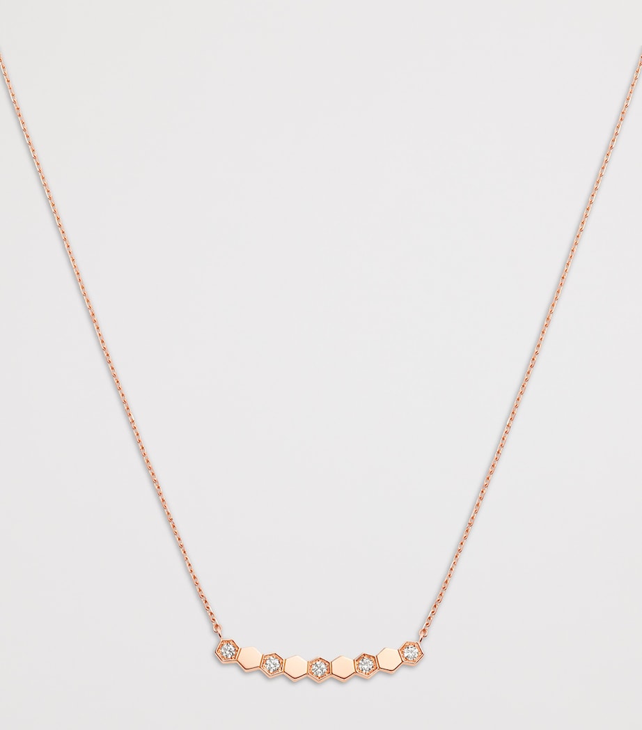 Chaumet Rose Gold and Diamond Bee de Chaumet Pendant Necklace Pink Gold Image 3