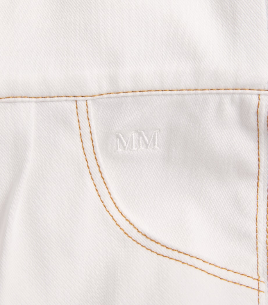 Wide-Leg Cropped Trousers 004 WHITE Image 5