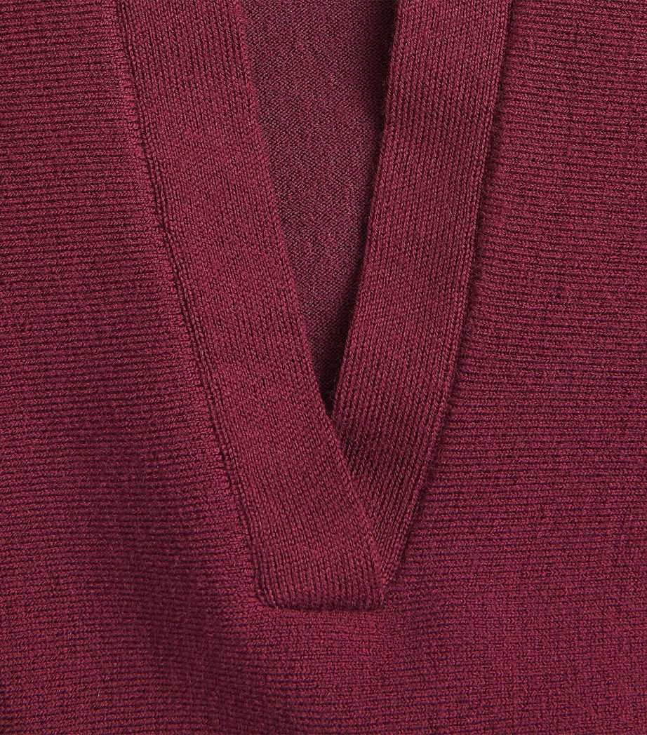 Simkhai Womens Wool Layered Vinna Sweater Fig Image 6