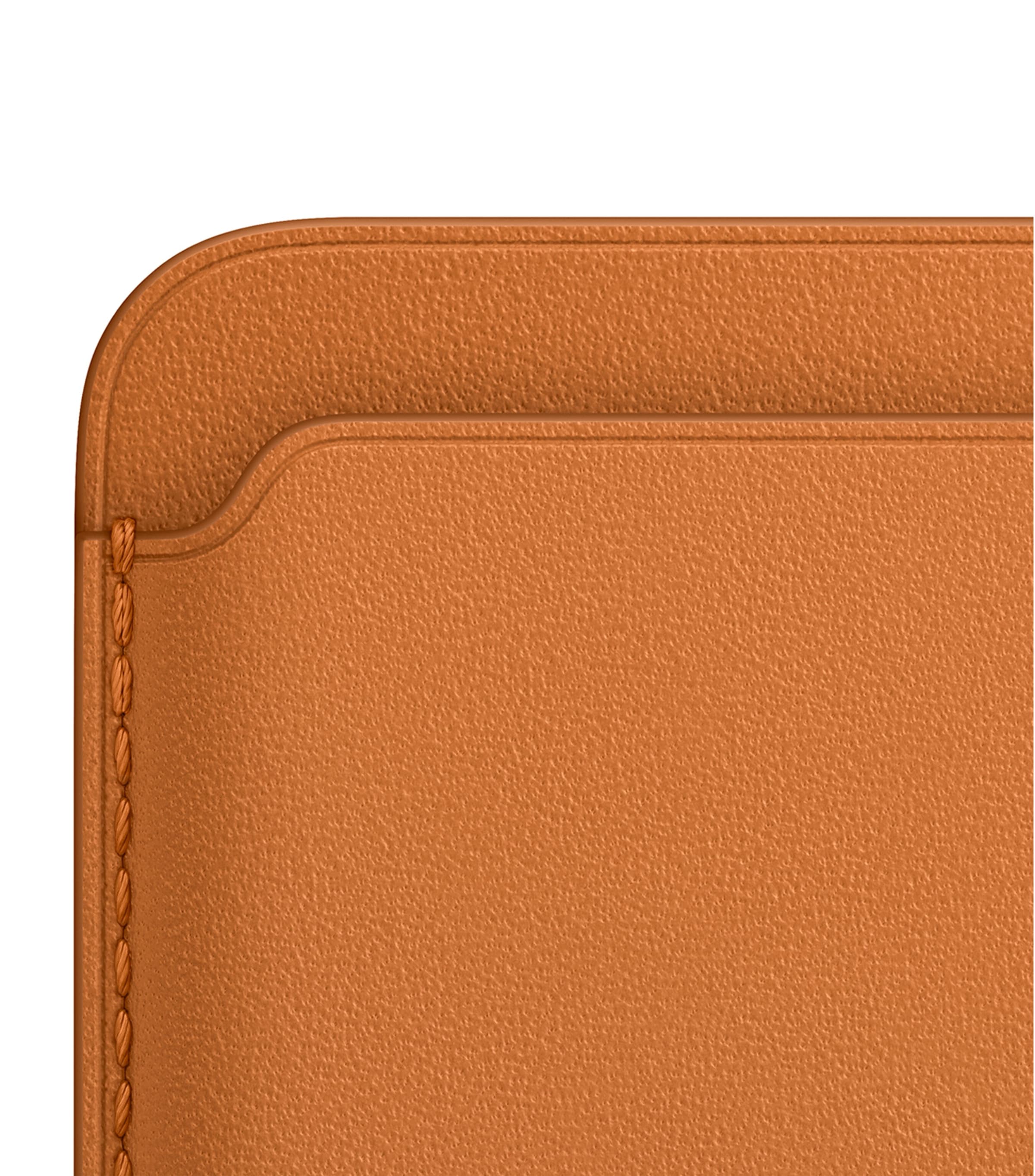 Leather MagSafe Wallet GOLDEN BROWN Image 2