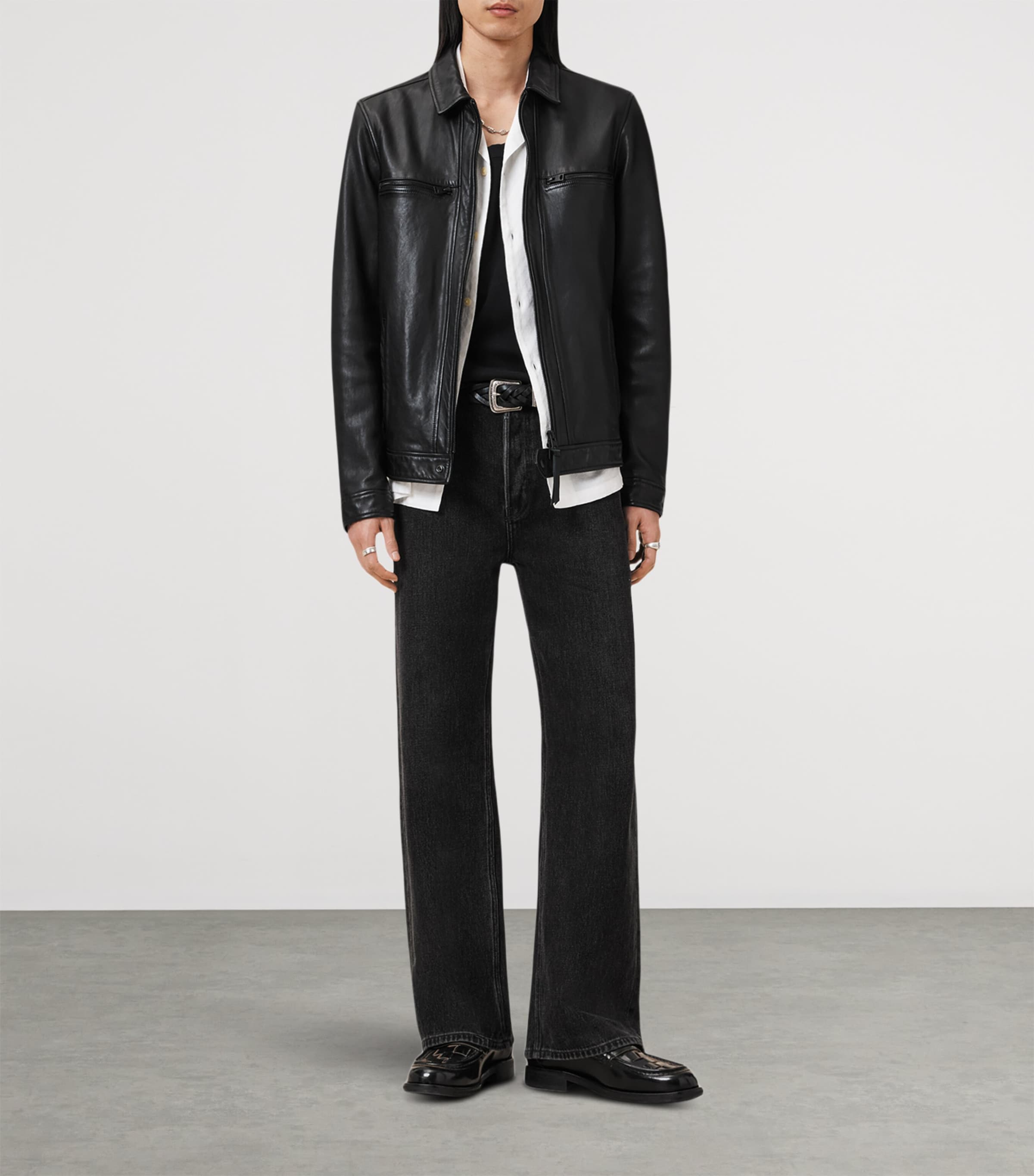 Leather Luck Jacket BLACK Image 3