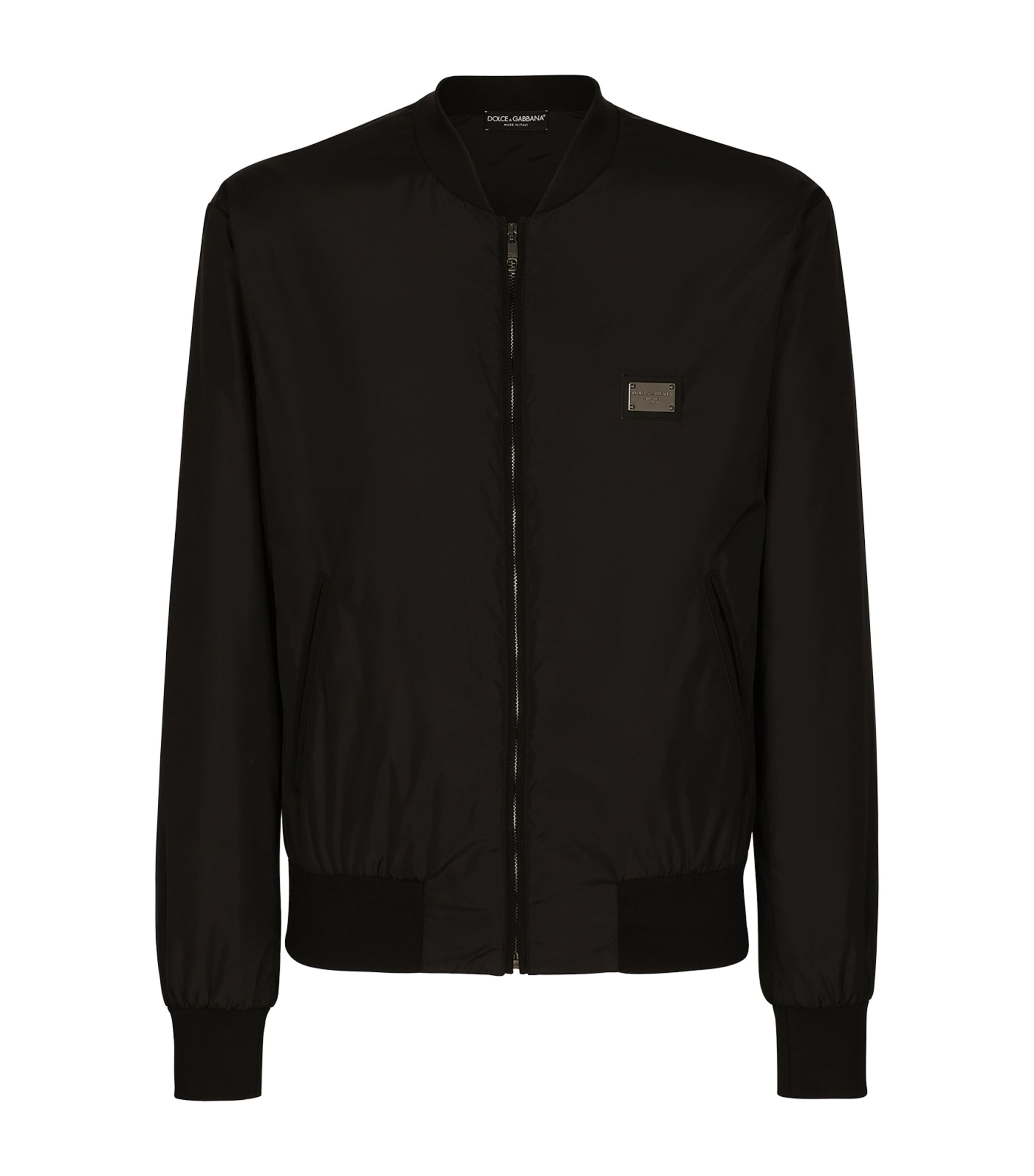 Dolce & Gabbana Dolce&gabbana's Silver-plaque Completes The Design Of This Bomber Jacket For An Auth