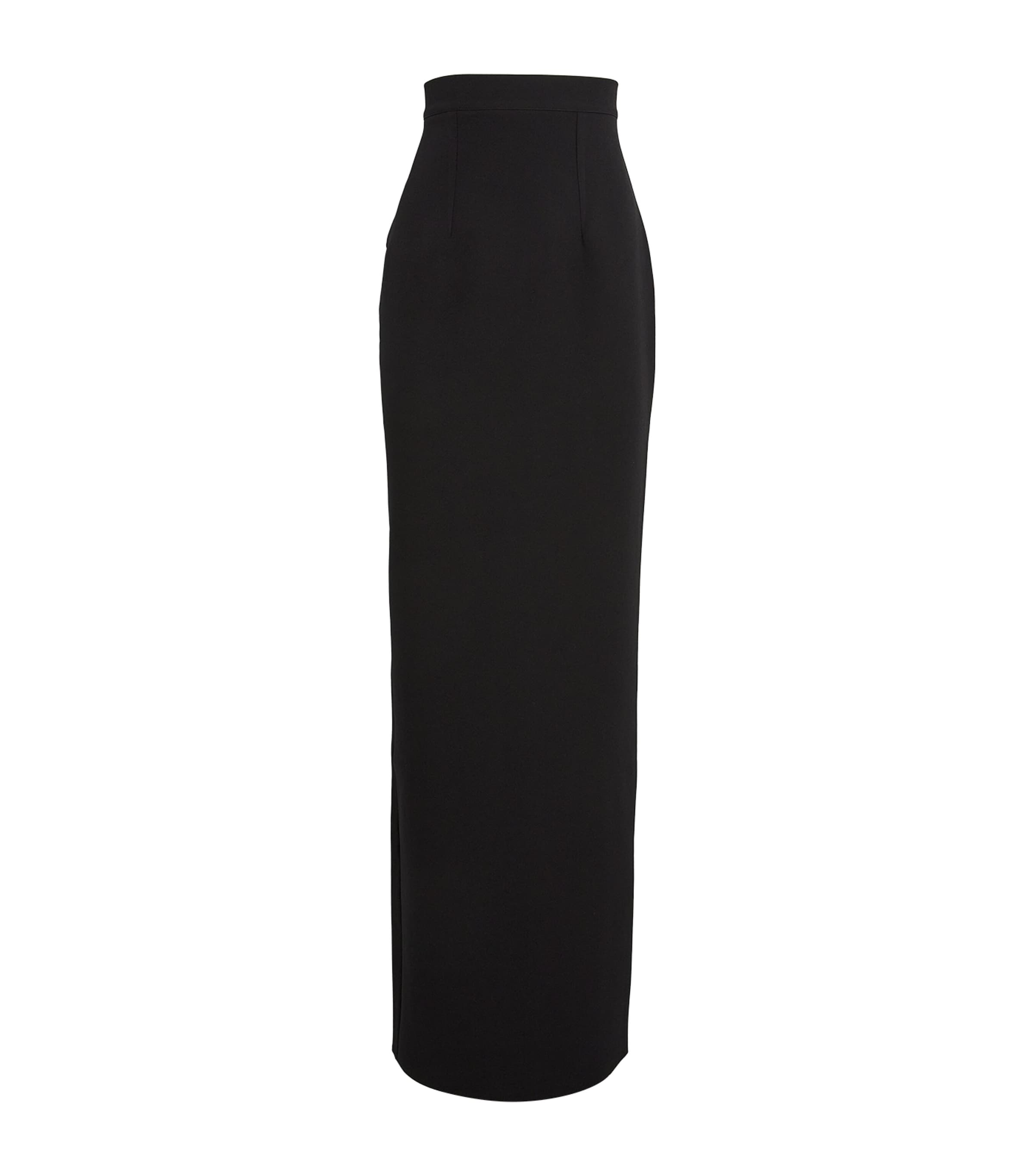 Safiyaa Crepe Sidha Maxi Skirt In Black