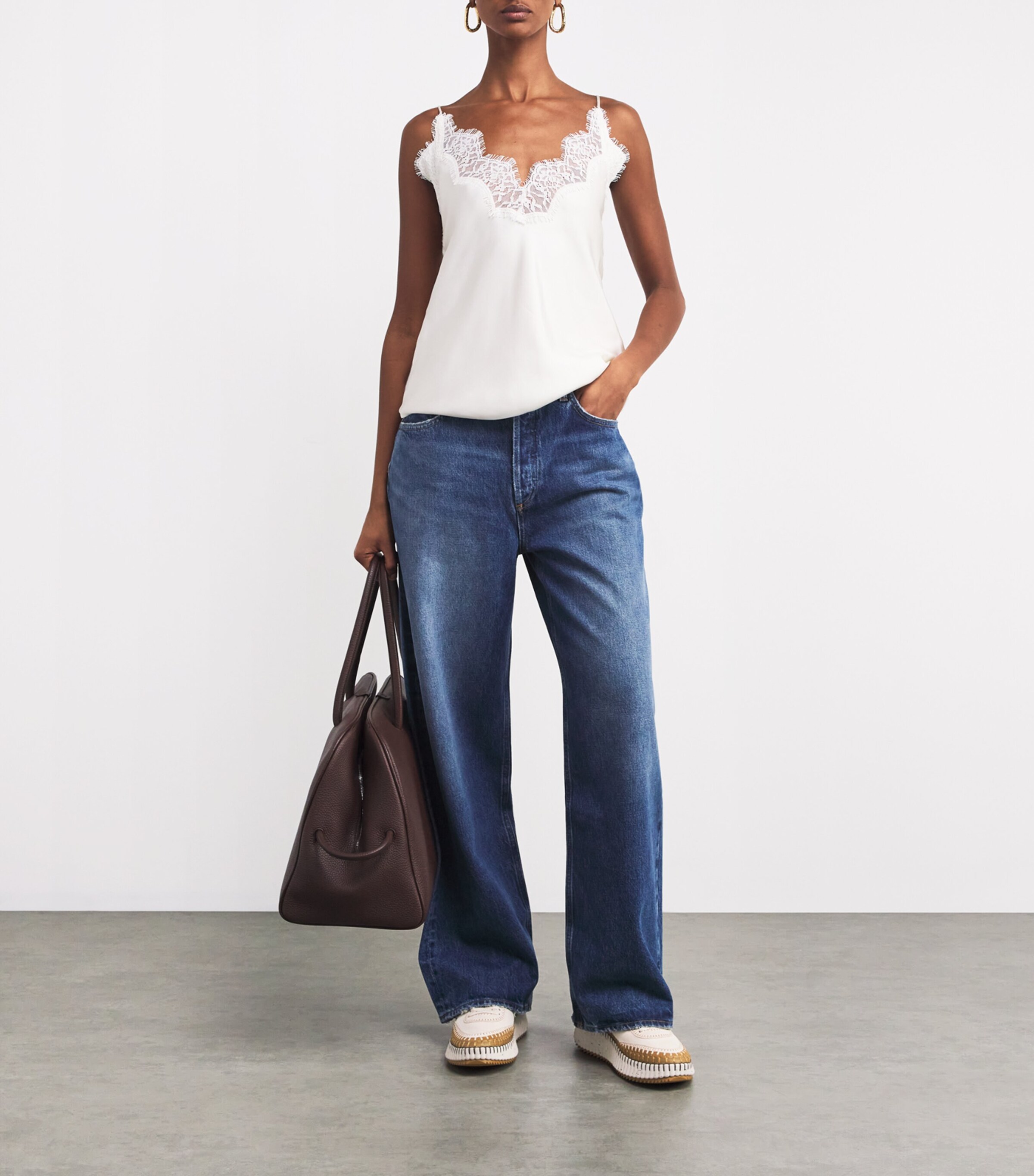 Chloé Suede Nama Runner Sneakers Brown/oth Image 5