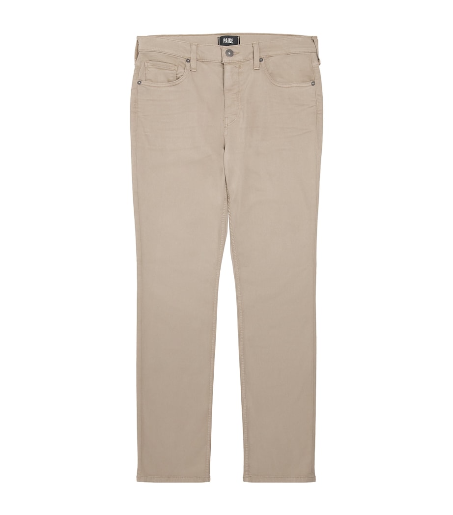 PAIGE Mens Federal Slim Jeans Toasted Almond Image 1