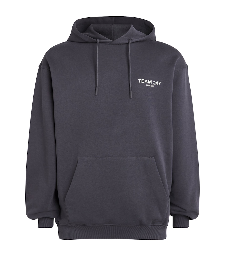 Represent 247 Mens Cotton Team 247 Hoodie Graphene/fern Image 1