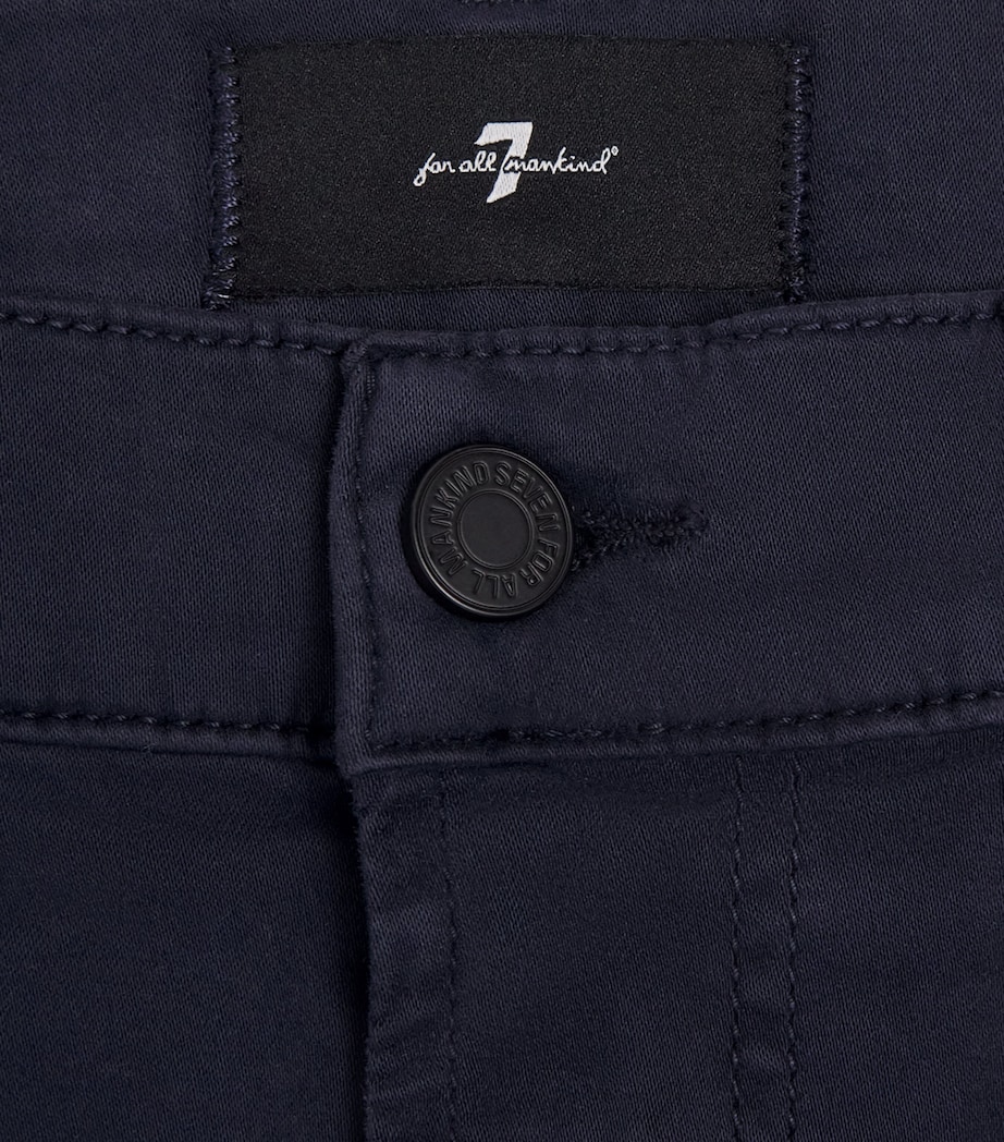 7 For All Mankind Mens Slimmy Luxe Performance Plus Jeans Blue Image 6