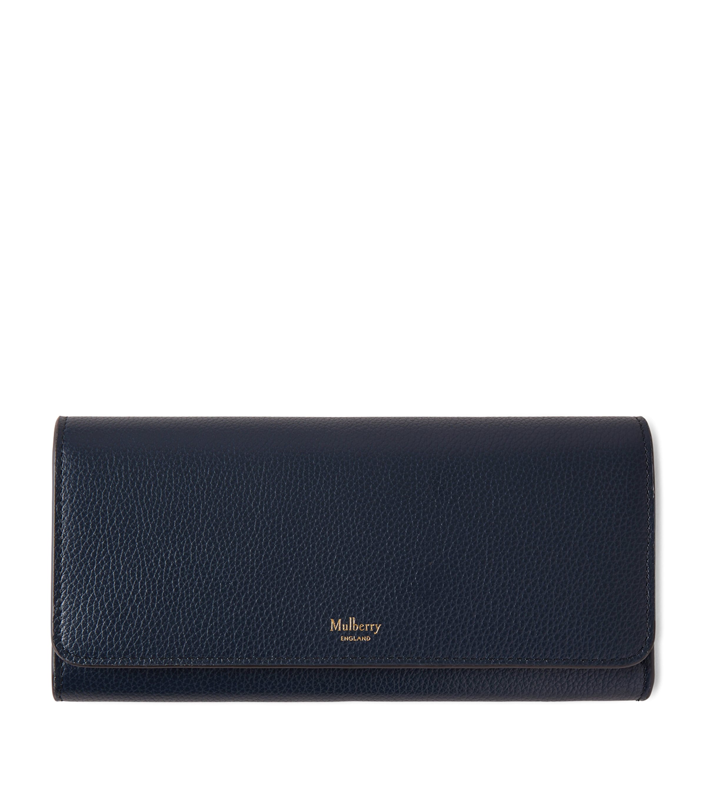 Mulberry Leather Continental Wallet In Blue