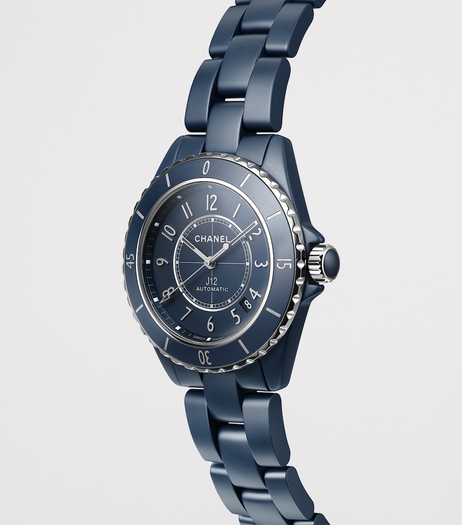 CHANEL Ceramic and Steel J12 Calibre 12.1 Watch 38mm Blue Image 4