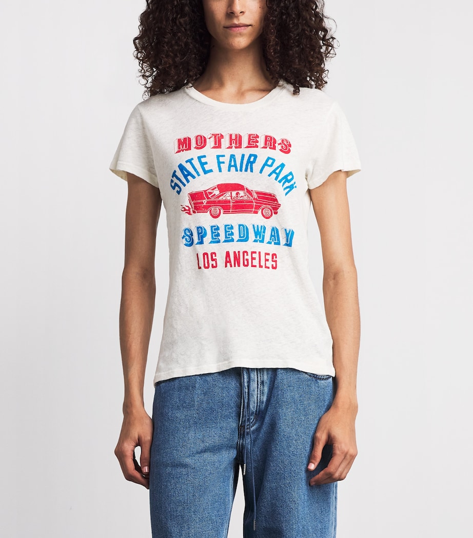 MOTHER Womens The Lil Sinful T-Shirt Speedway Image 4