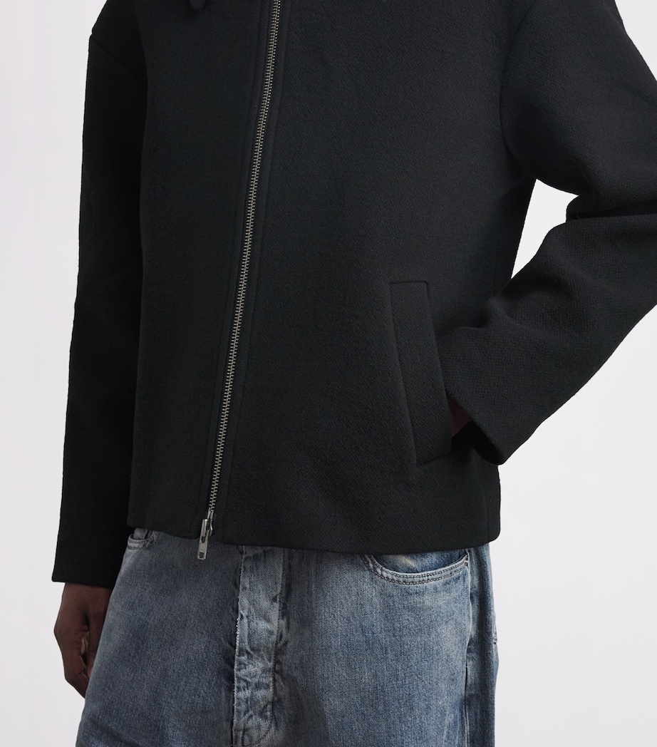 Won Hundred Mens Wool-Blend Sebastian Jacket Black Image 3