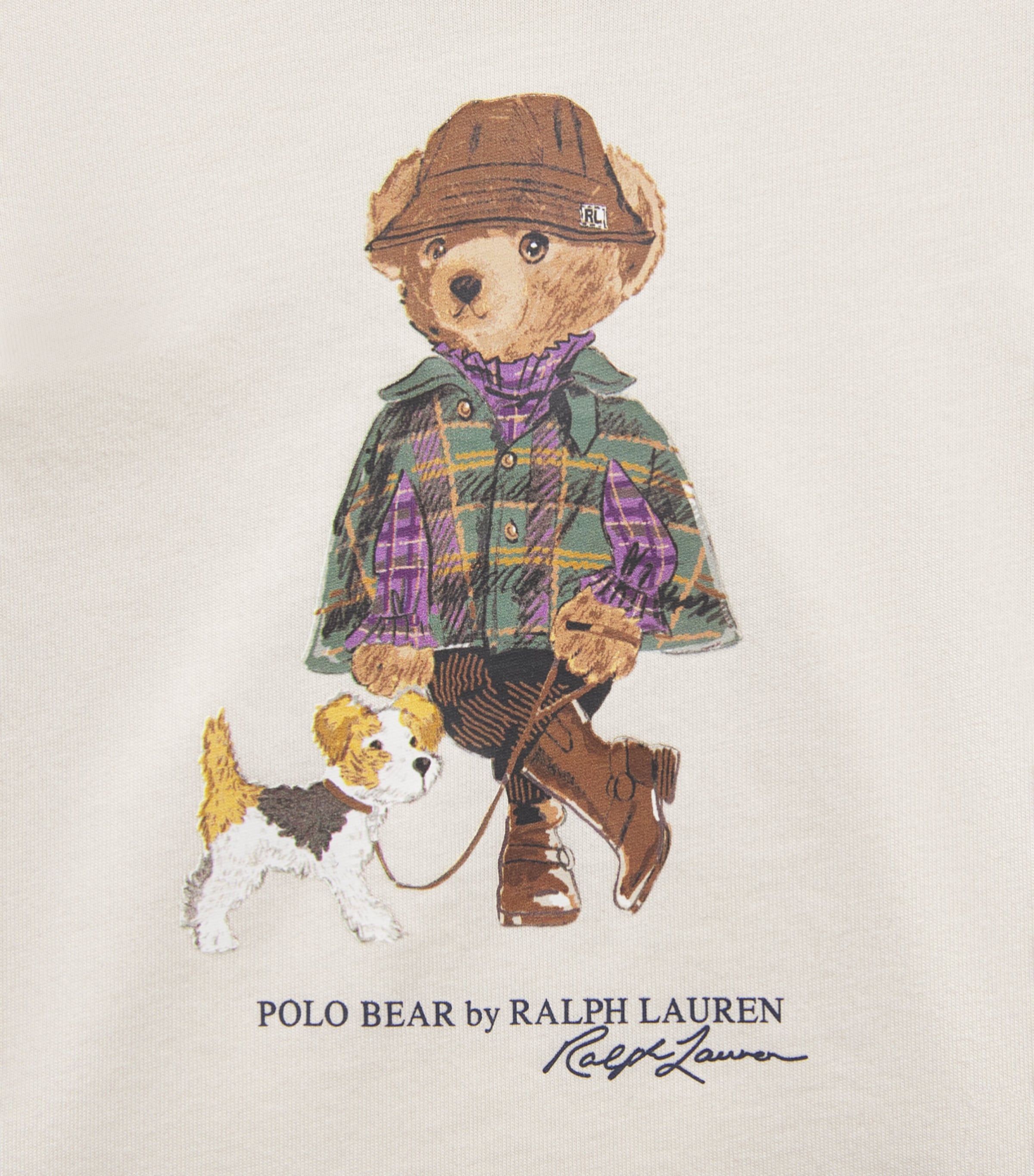 Ralph Lauren Kids Cotton Polo Bear T-Shirt (3-24 Months) Estate Cream Image 3