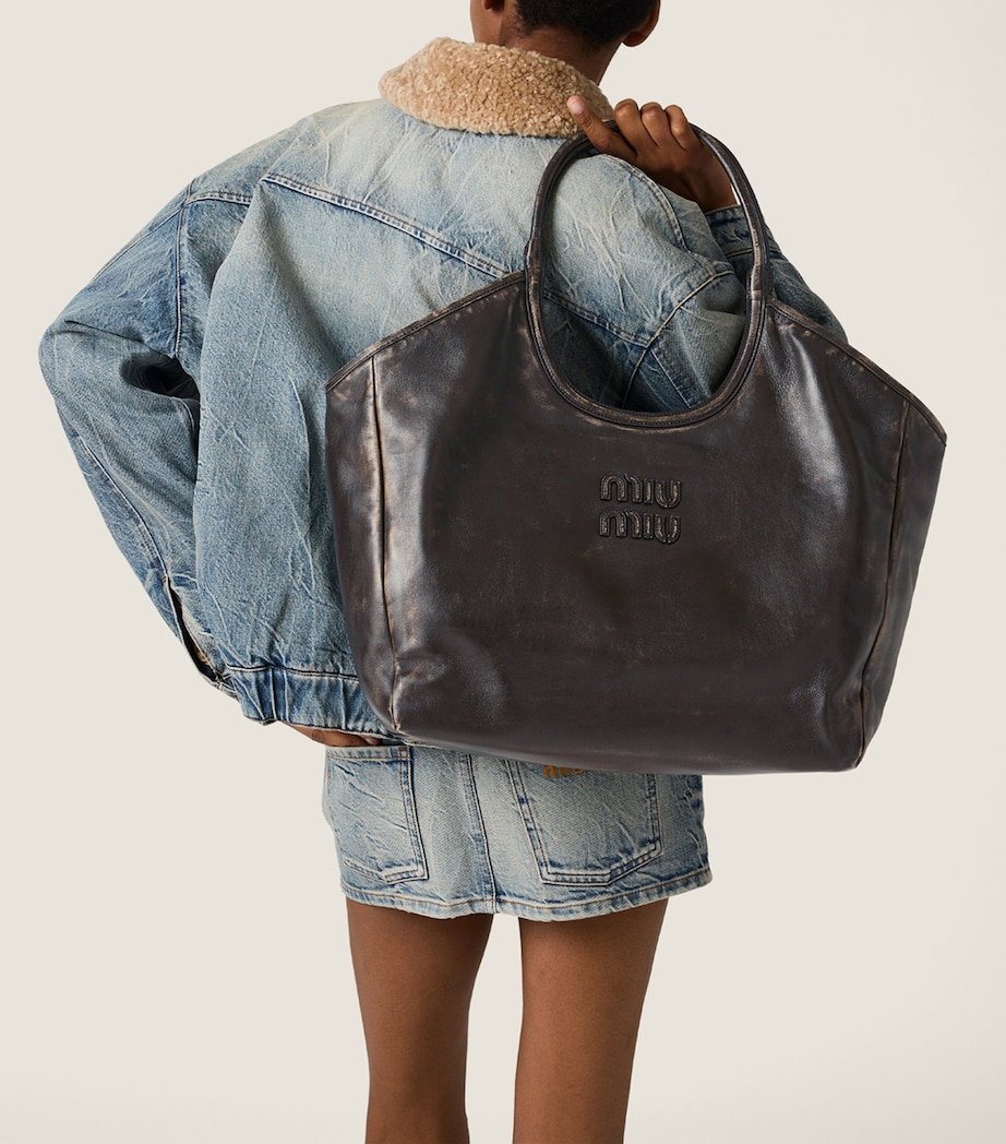 Large Calfskin Ivy Tote Bag F0201 Image 2