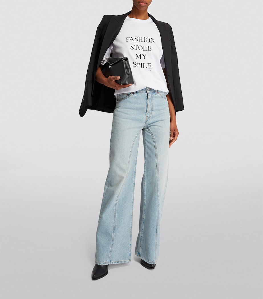 Graphic Slogan T-Shirt WHITE Image 2