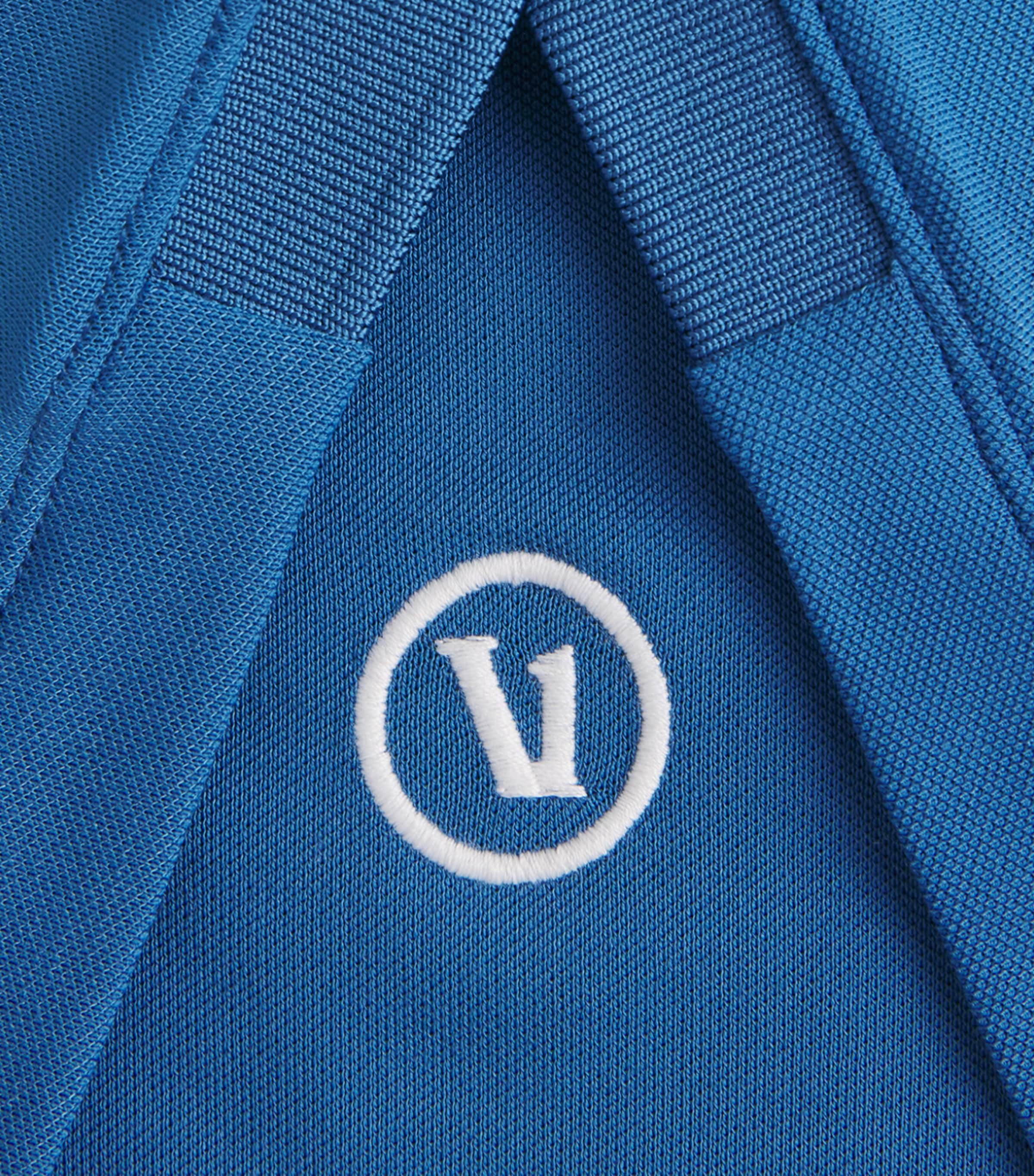 VUORI Mens Embroidered Gamepoint 2.0 Polo Shirt Tlh Court Blu Heathr Image 6