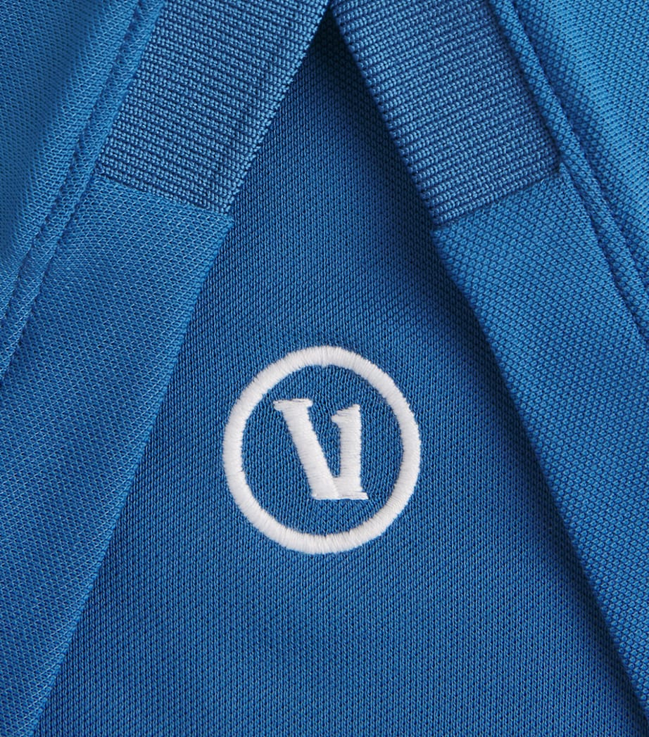 VUORI Mens Embroidered Gamepoint 2.0 Polo Shirt Tlh Court Blu Heathr Image 6