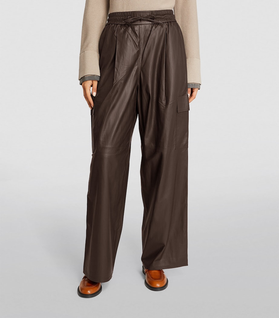 Leather Cargo Trousers A2009 Image 3