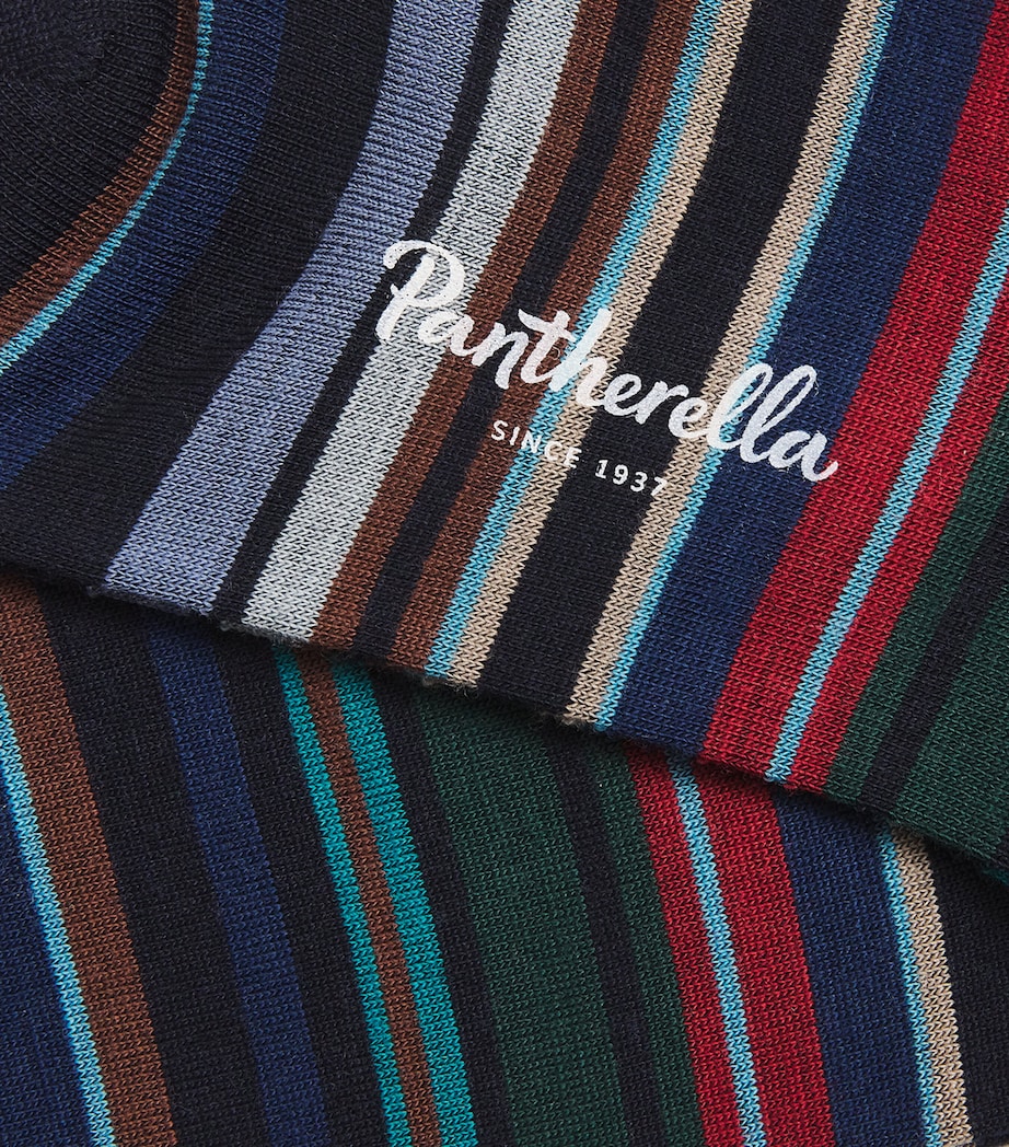 Merino Wool-Blend Striped Quakers Socks NAVY 09 Image 2