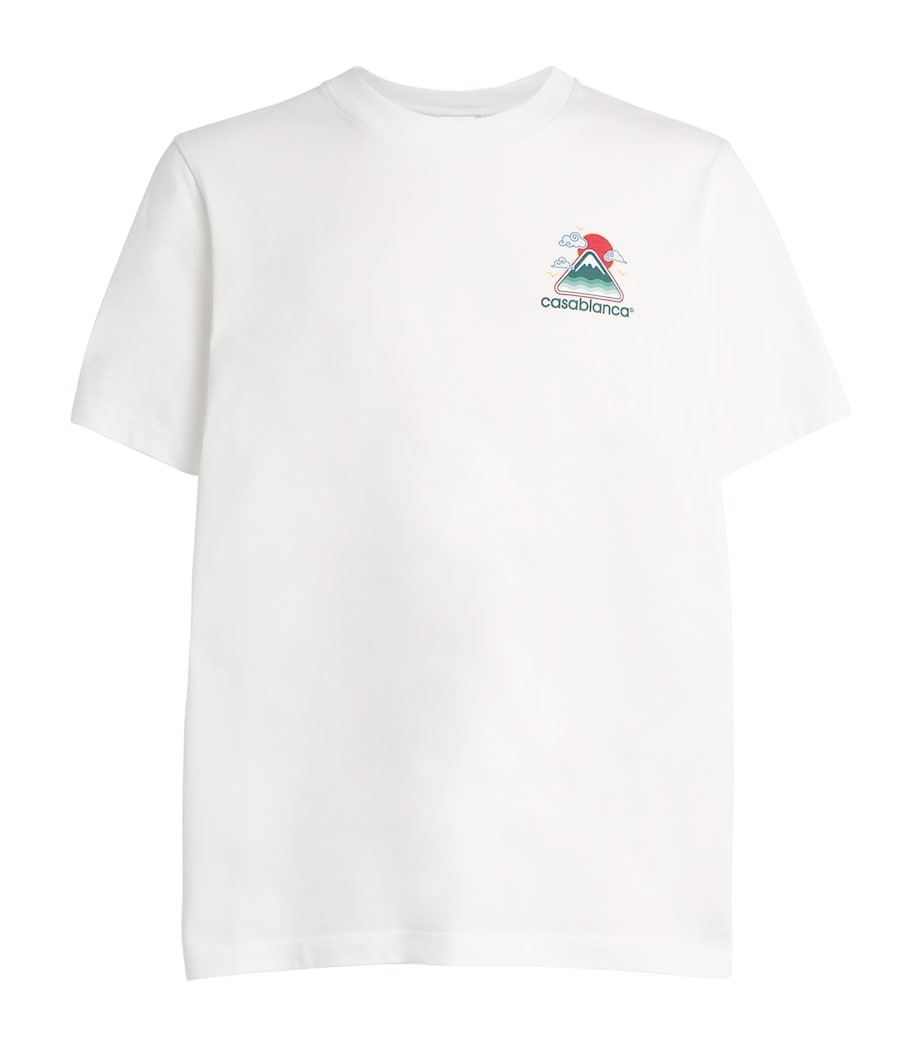Montagne Ondulee Printed T-Shirt WHITE JERSEY MONTAGN Image 1