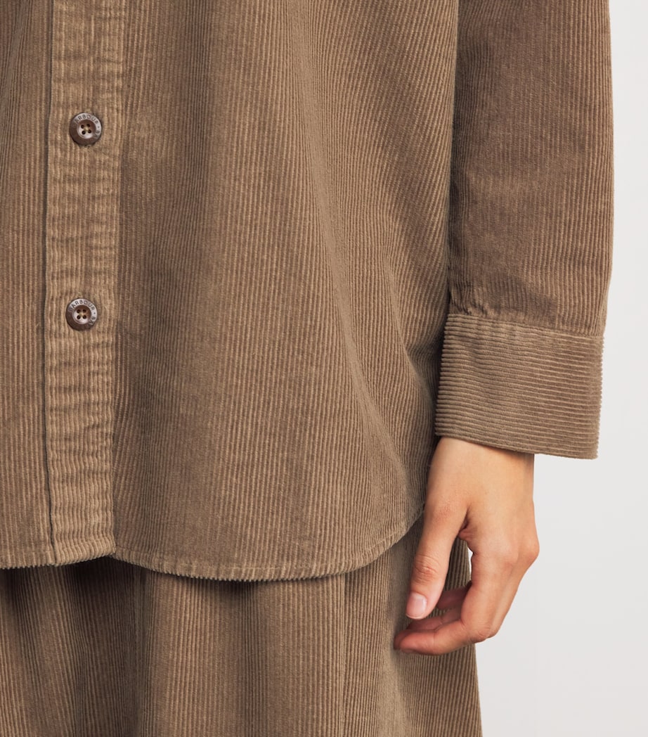 Corduroy Yasmin Shirt MILITARY BROWN Image 6