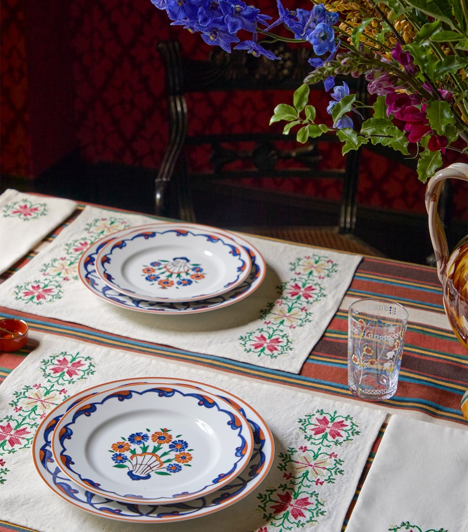 x Ginori 1735 Porcelain Anatolia Dessert Plate (21cm) WHITE Image 4