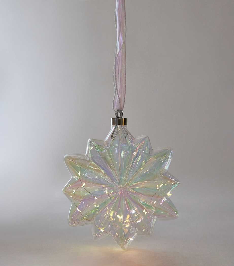 Extra Large Glass LED Bauble IRIS/WARM WHITE Image 2