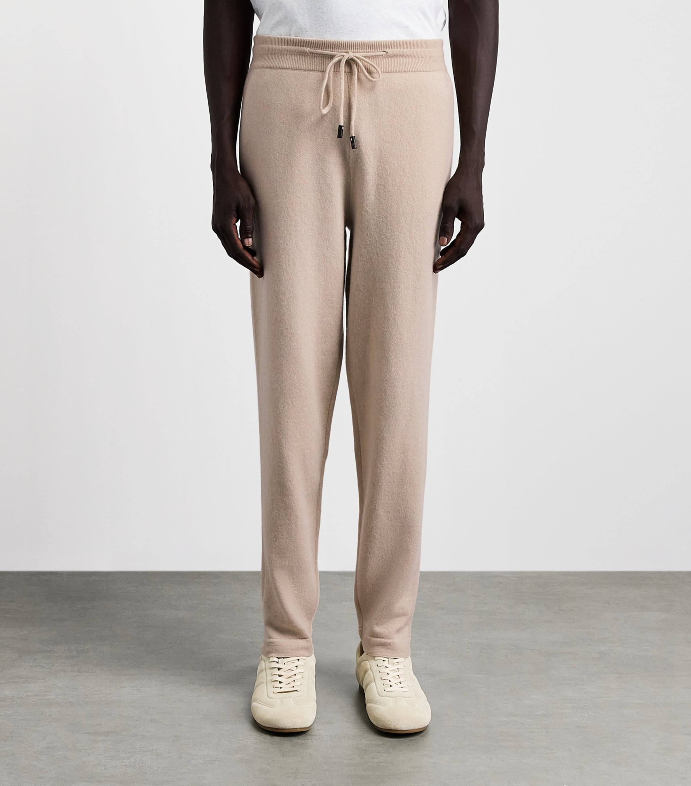 Colombo Mens Cashmere Sweatpants Beige Image 4