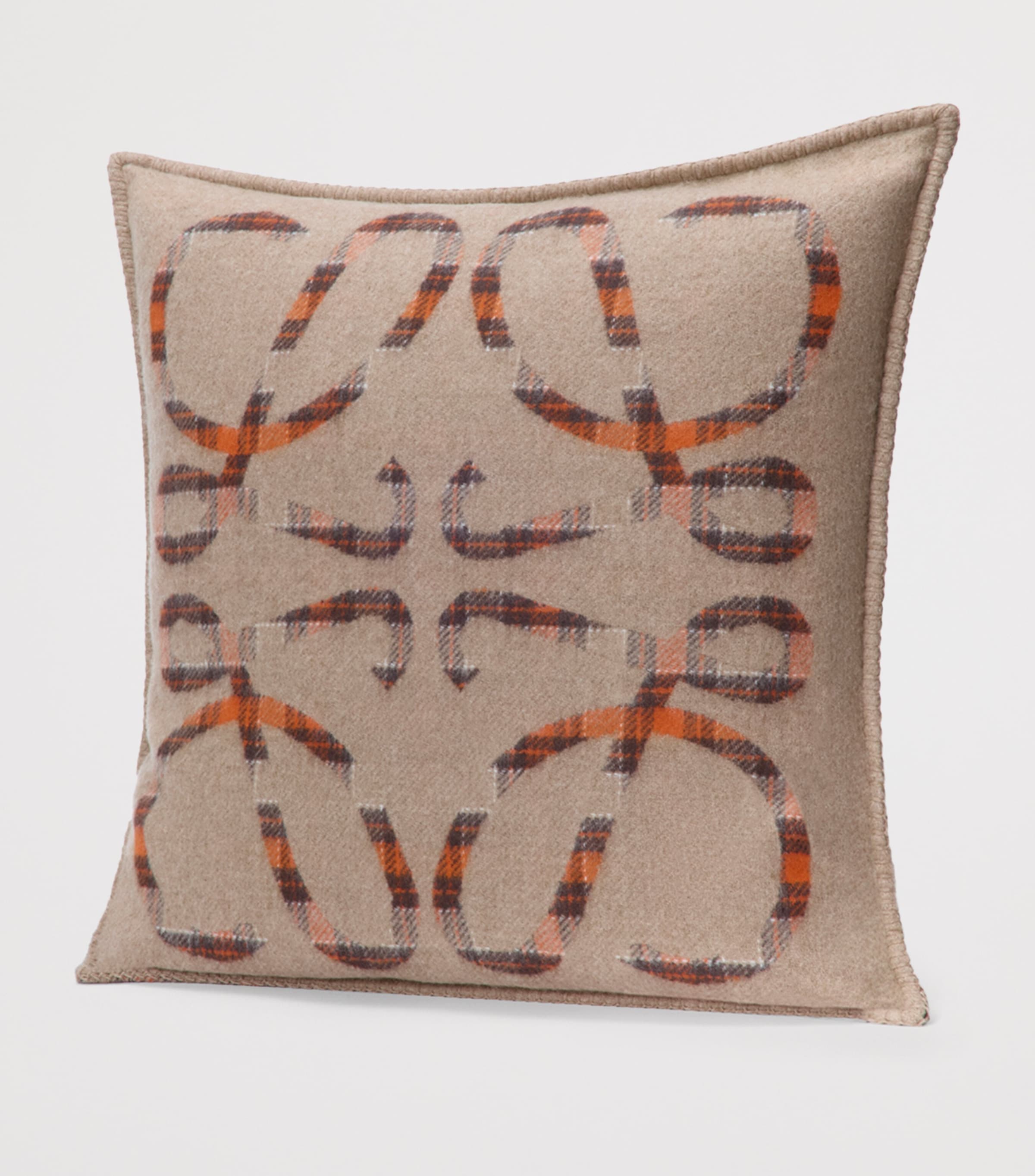 Anagram Cushion (51cm x 51cm) BEIGE ORANGE Image 3