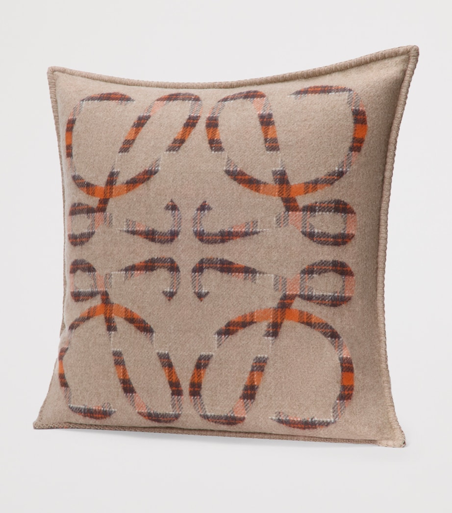 Anagram Cushion (51cm x 51cm) BEIGE ORANGE Image 3