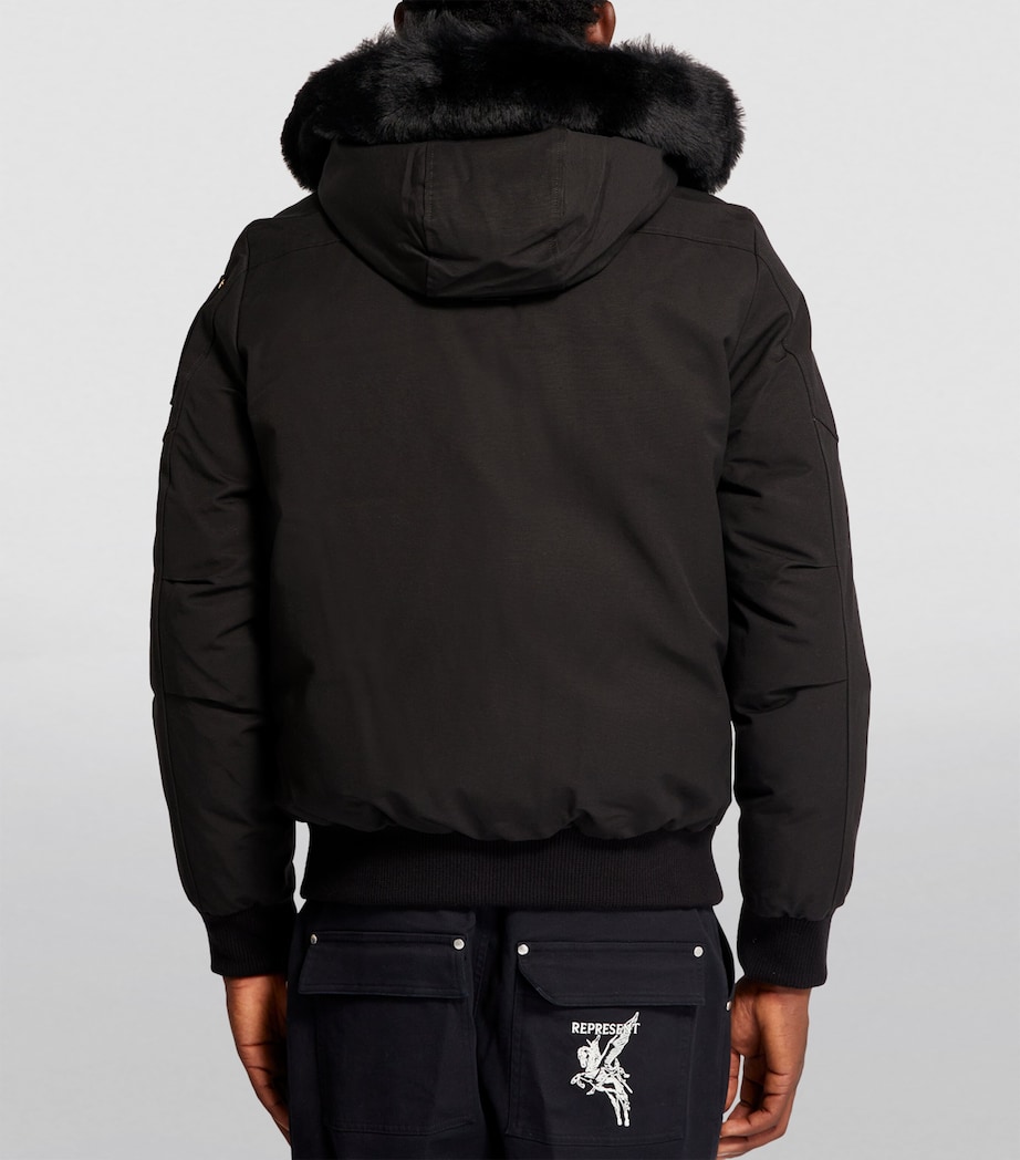 Fur-Trim Bomber Jacket 305 BLK W/BLK SH Image 4