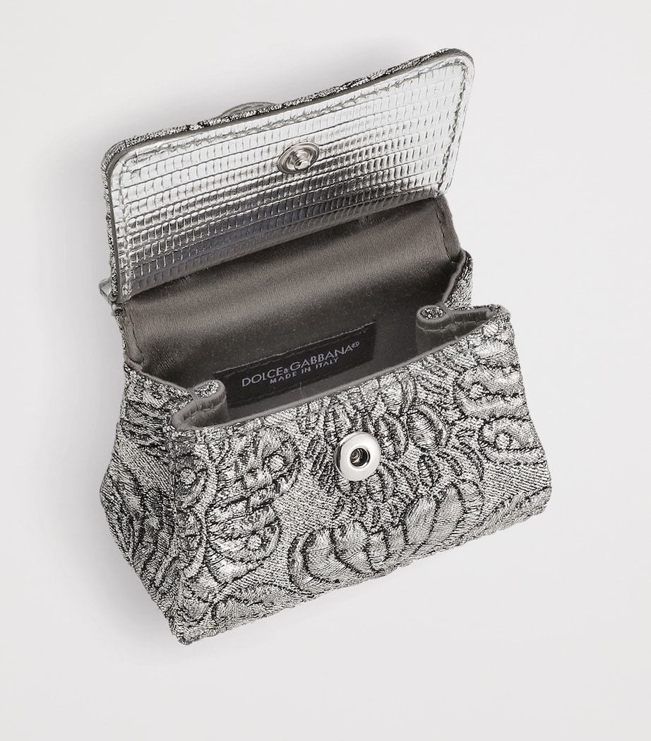 Embellished Brocade AirPods Case 80998-SILVER Image 3