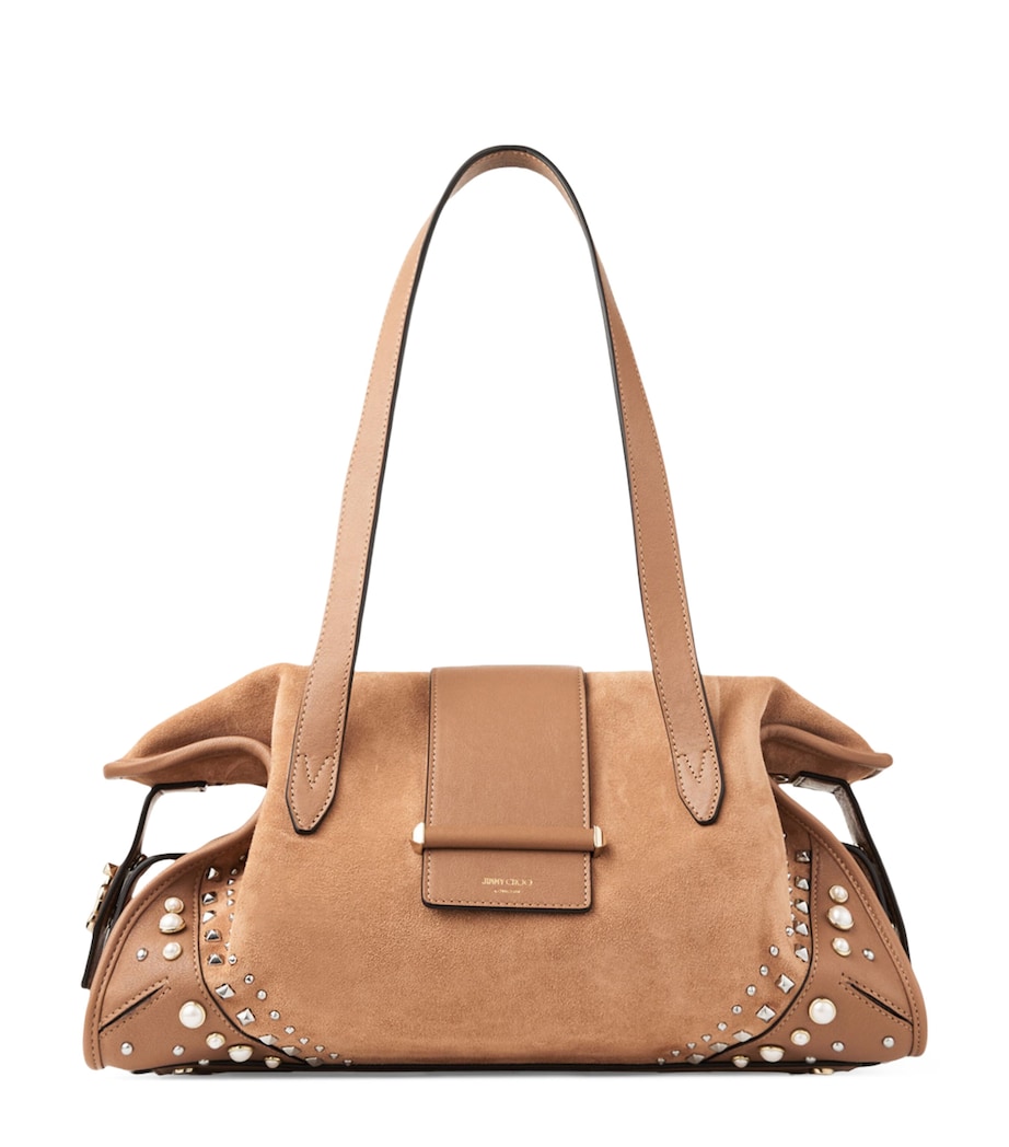 Suede Bar Holdall Bag TOFFEE/IVORY/SHINY G Image 1