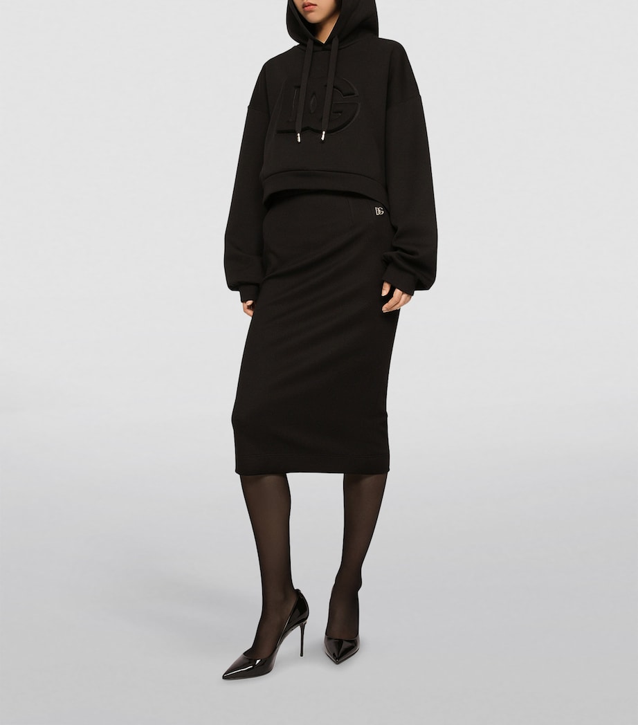 DG Millennials Pencil Skirt N0000-BLACK Image 2