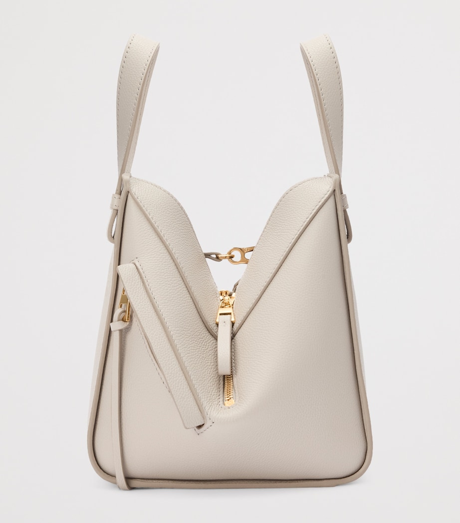 Leather Hammock Top-Handle Bag LIGHT GHOST Image 4