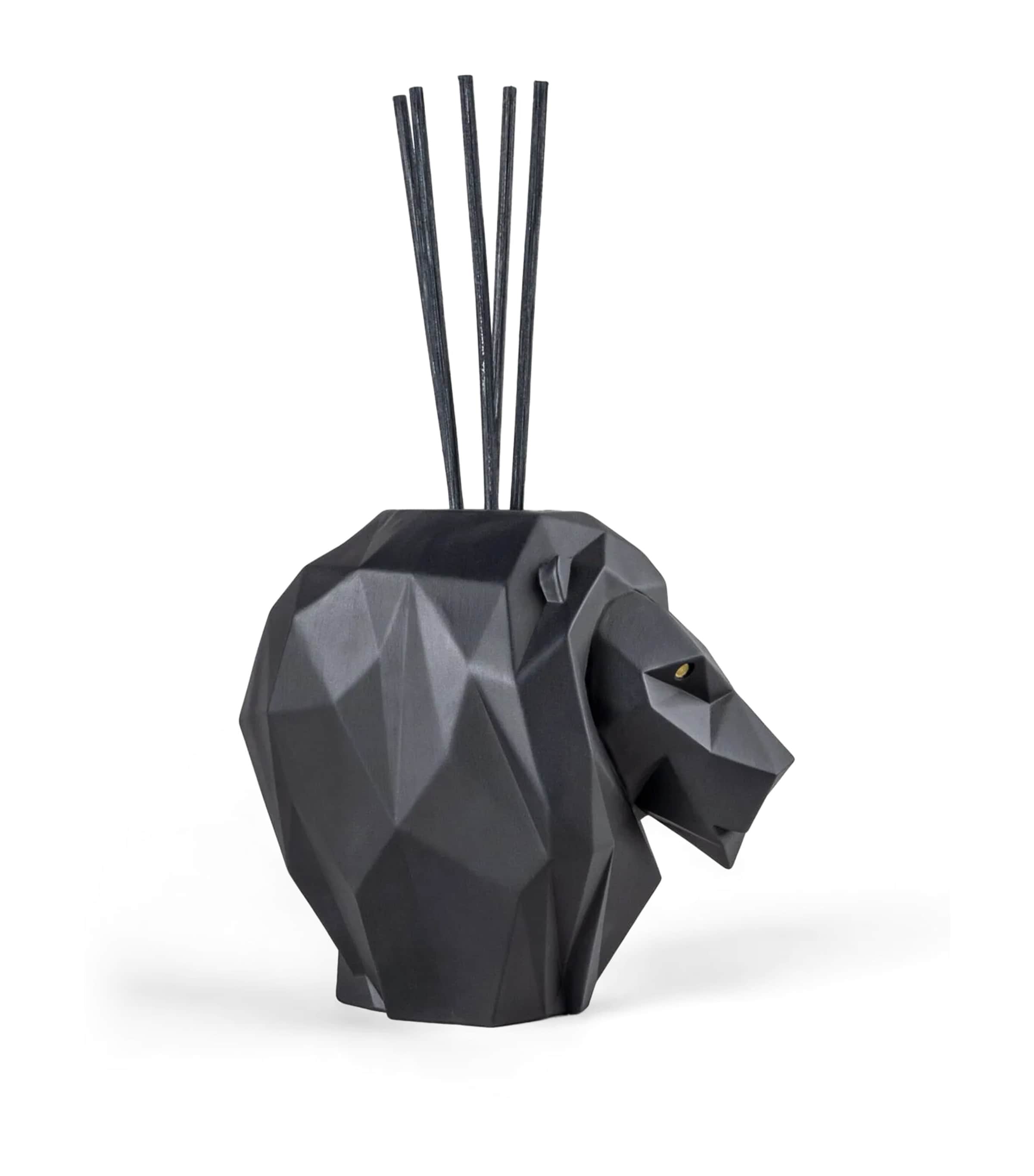 Lladró Lion Perfume Diffuser (100ml) Black Image 5