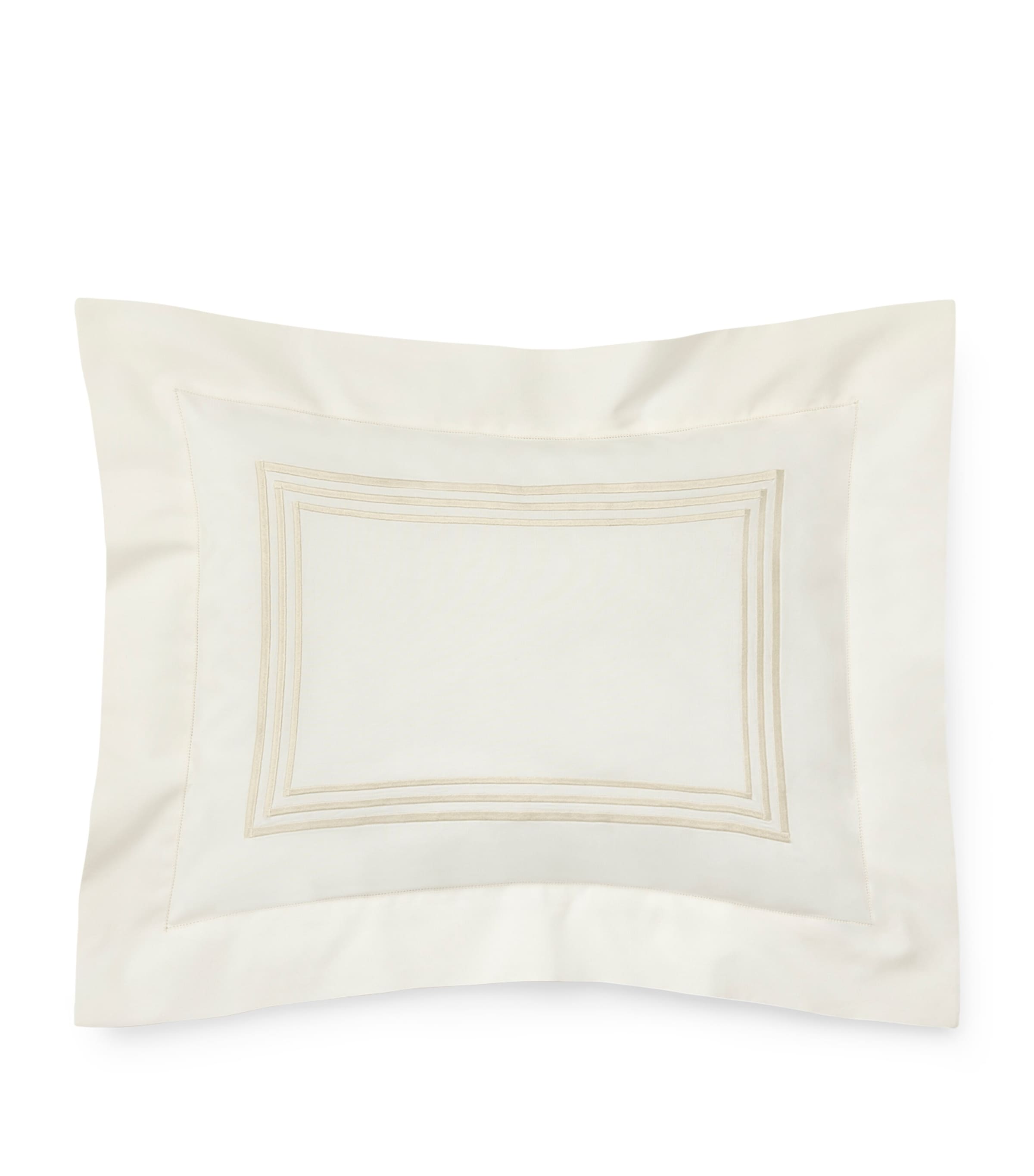 Pratesi Tre Righe Pillowcase (50cm x 75cm) Ivory/beige Image 1