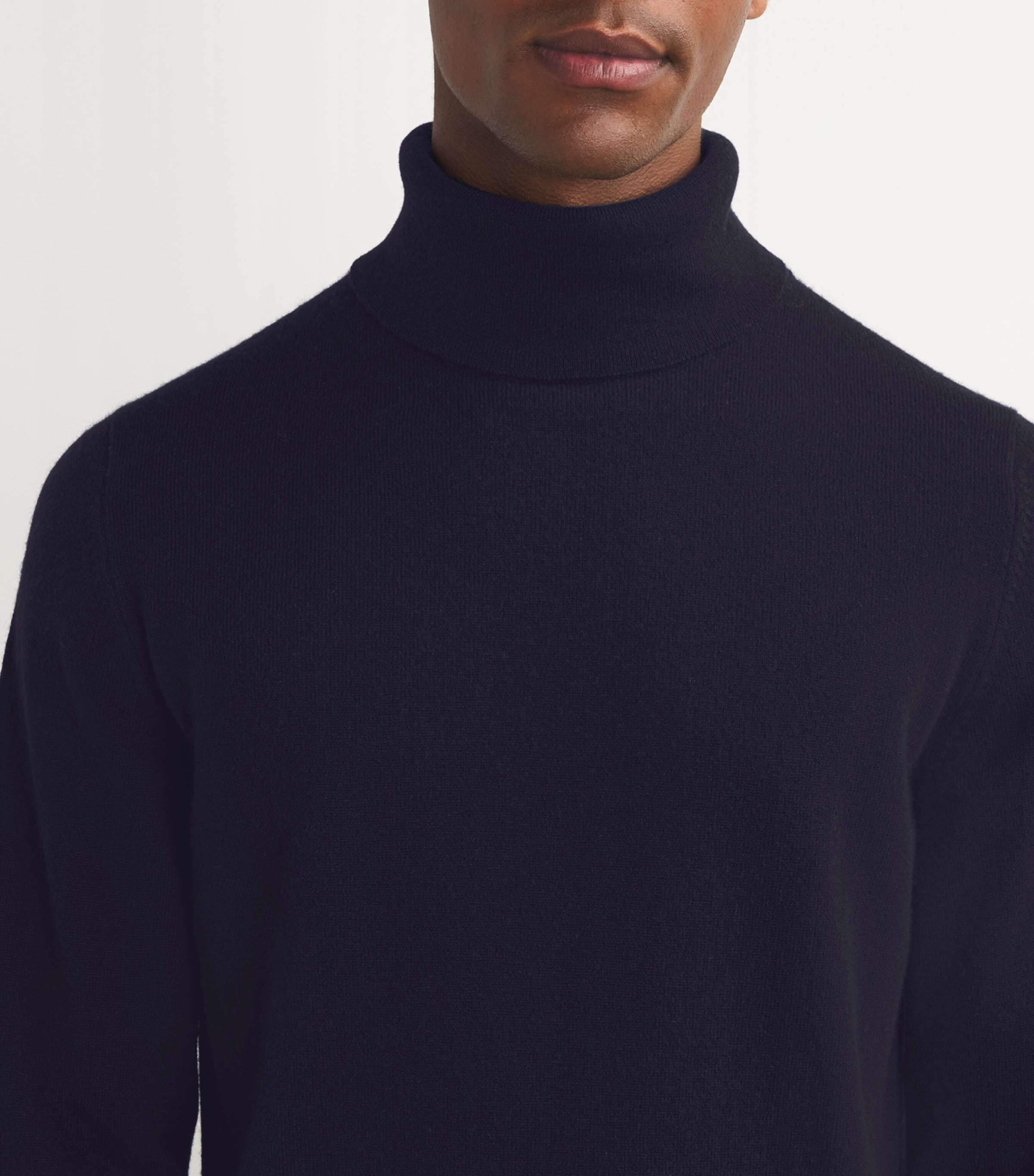 Cashmere Rollneck Sweater T&D NAVY Image 6