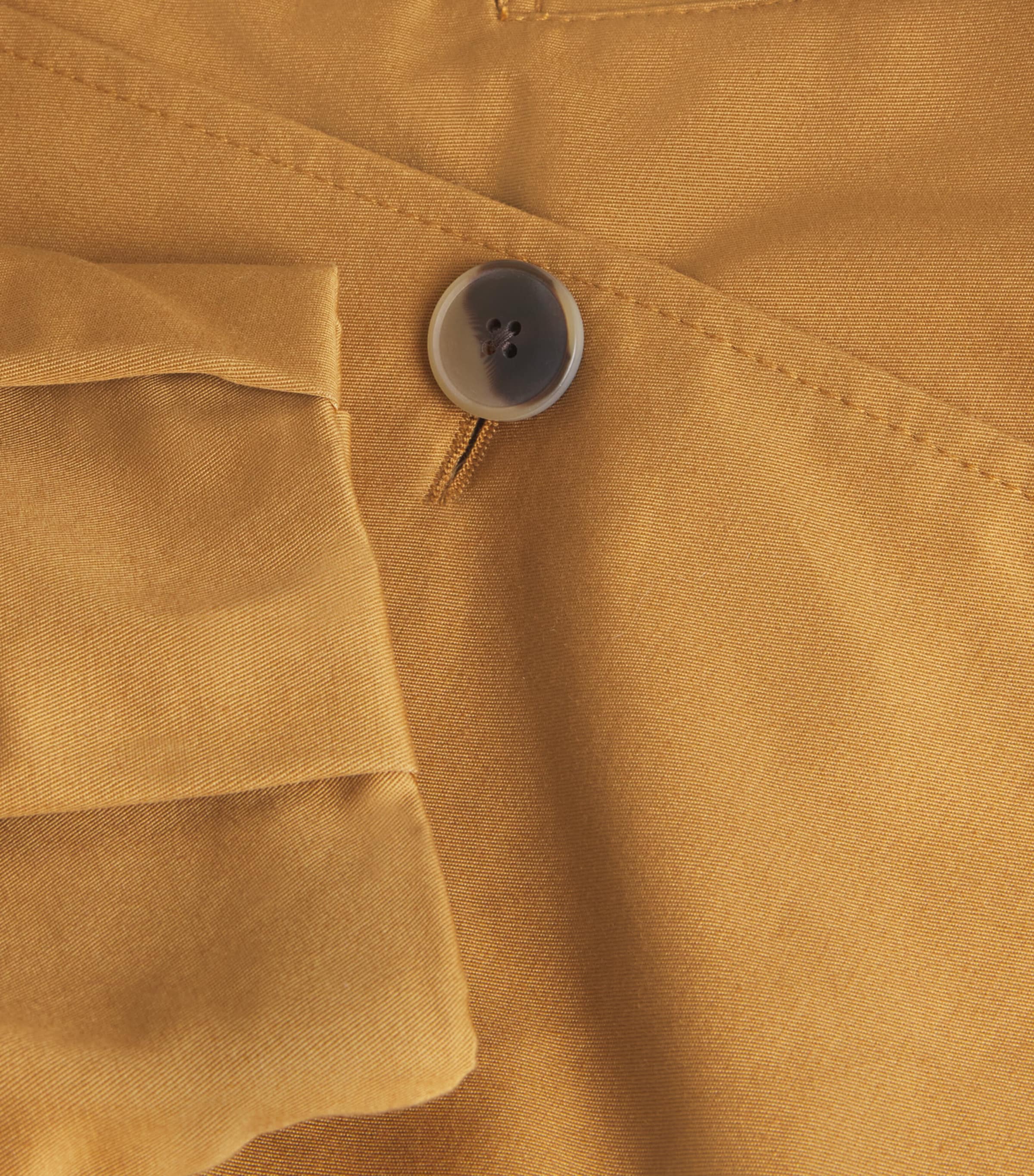 Cotton Gabardine Trench Jacket OCHRE Image 5