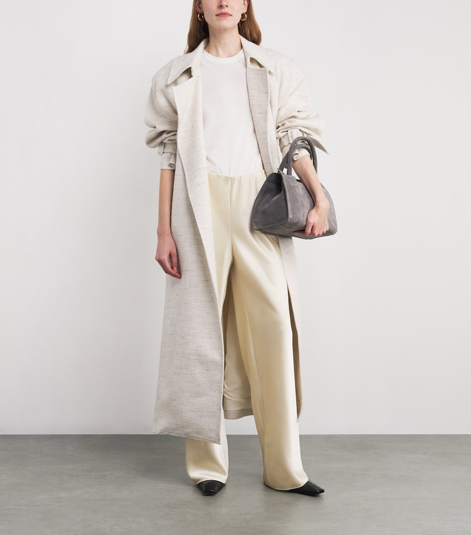 Satin Straight Trousers 115BON-BONA Image 2