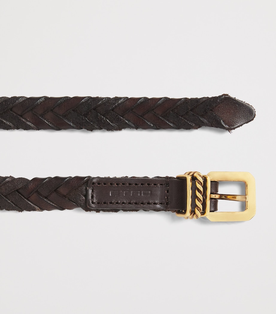 Calfskin Braided Belt M0696 Image 4