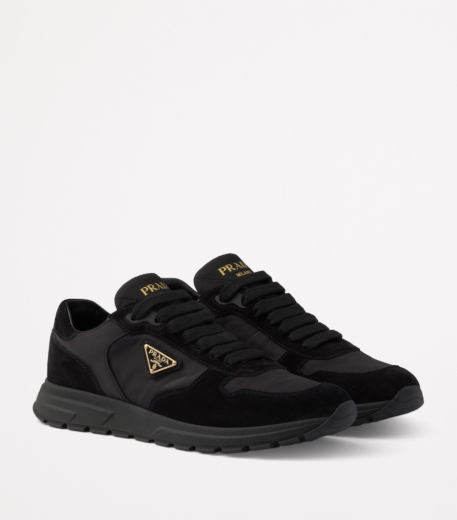 Re-Nylon and Suede Prax 2.0 Low-Top Sneakers F0002 Image 2