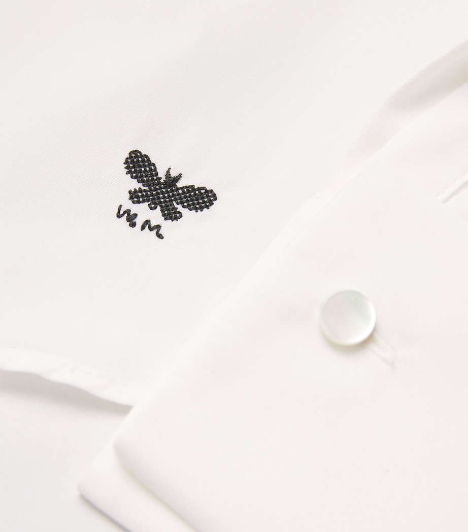 Cotton Embroidered Shirt WHITE Image 5