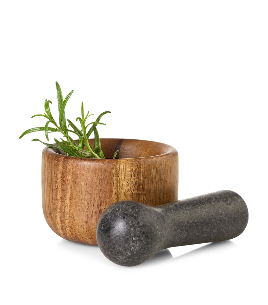 AdHoc Small Taru Pestle and Mortar Wood And Granite Image 3